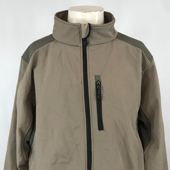 BLACK DIAMOND ~ MENS XXL ~ BLACK SOFT SHELL FLEECE LINED JACKET COAT - Picture 2 of 7